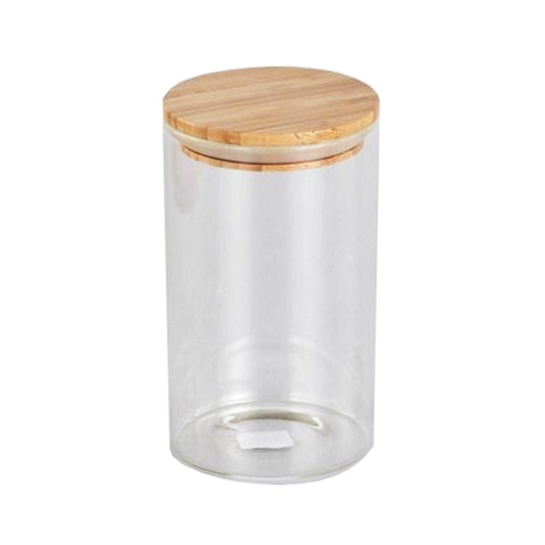 M.A.T. dóza kulatá skl.+bambus víčko 1,0 l