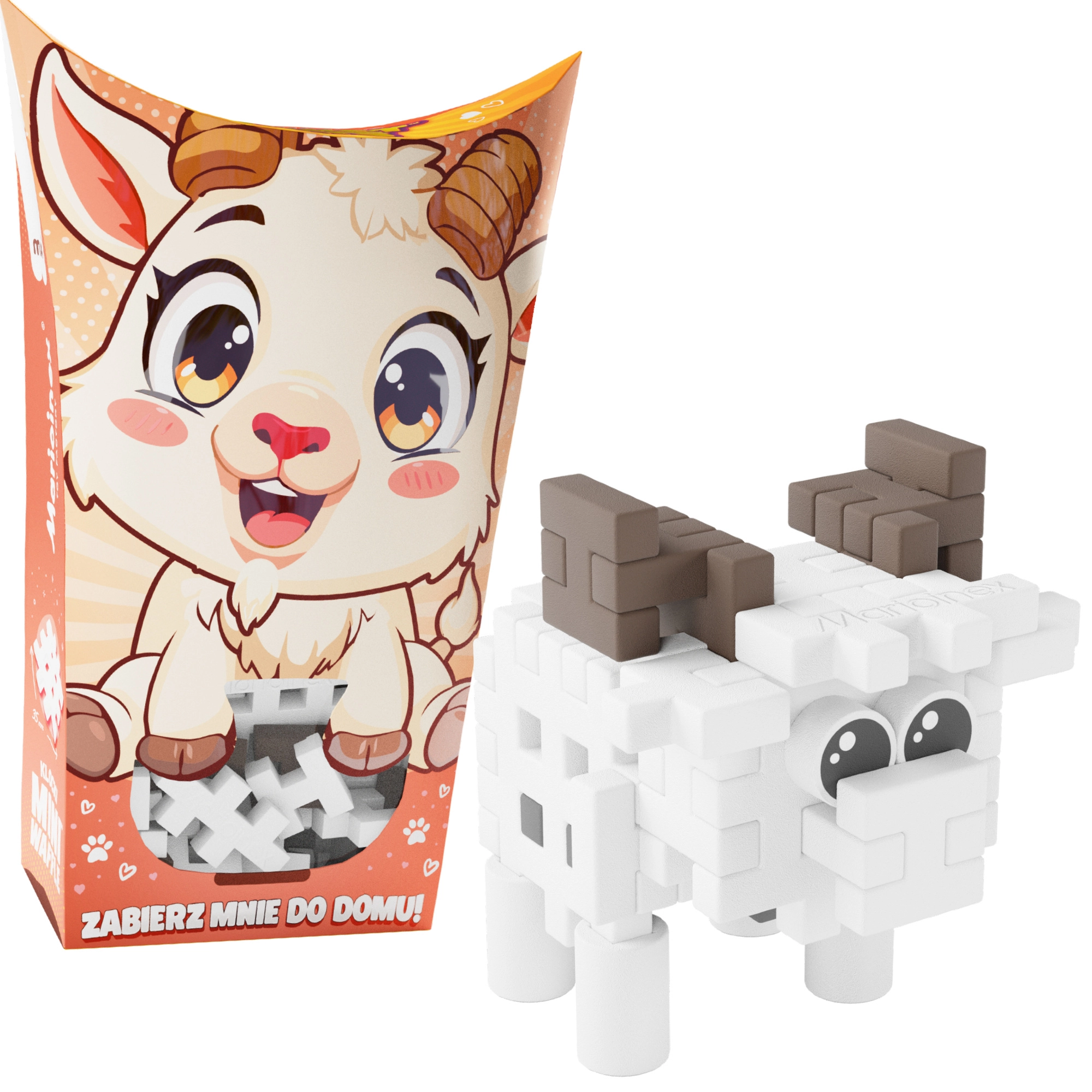 Stavebnice MINI WAFFLE Pocket Pets – kozlík