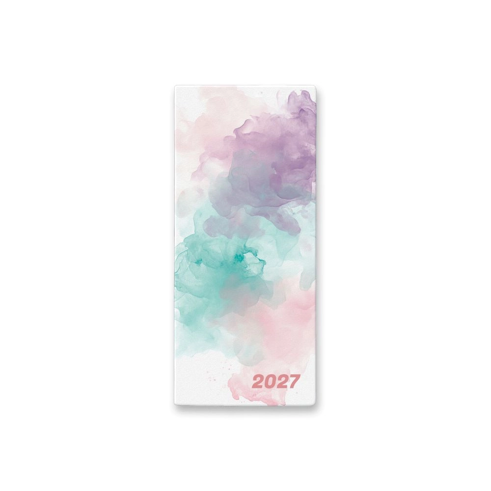 Měsíční diář 2027 Watercolour v PVC obalu