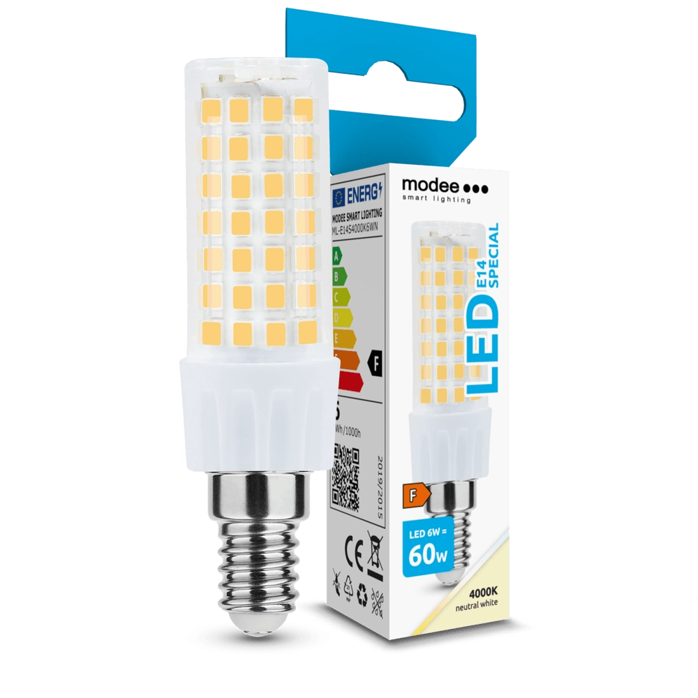 Modee Lighting LED Special Ceramic 6W E14 360° 4000K 600 lumen ERP