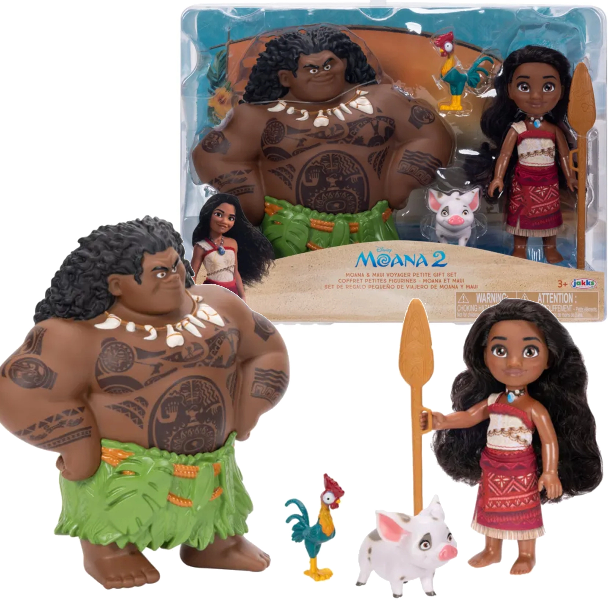 Sada figurek DISNEY VAIANA 2 Vaiana a Maui Voyager Petite