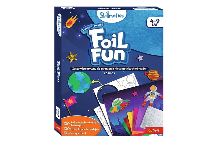 Trefl Skillmatics FoilFun kosmos – kreativní sada s fóliemi