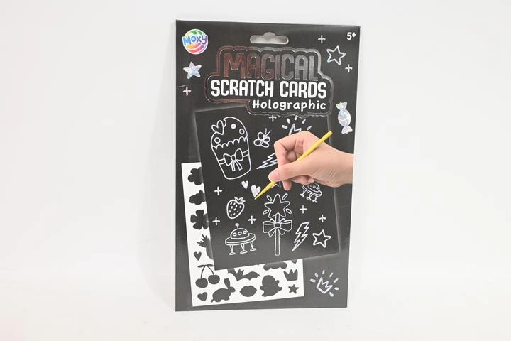 Magické vyškrabávací obrázky s holografickým efektem