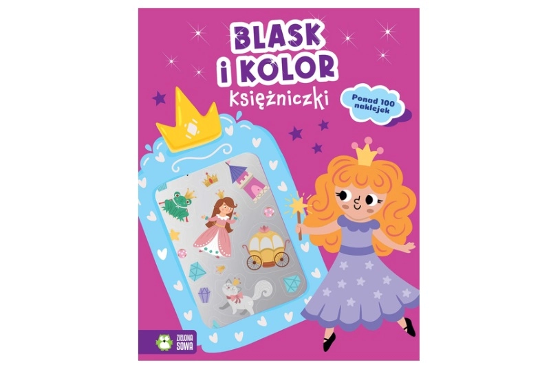 Blask a barvy: Kniha omalovánek pro princezny s metalickými samolepkami