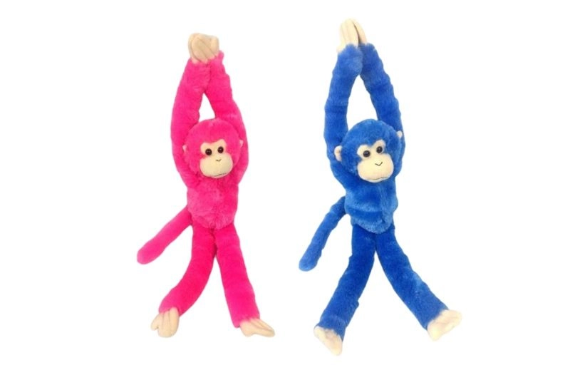 Plyšová opička se suchým zipem 48 cm