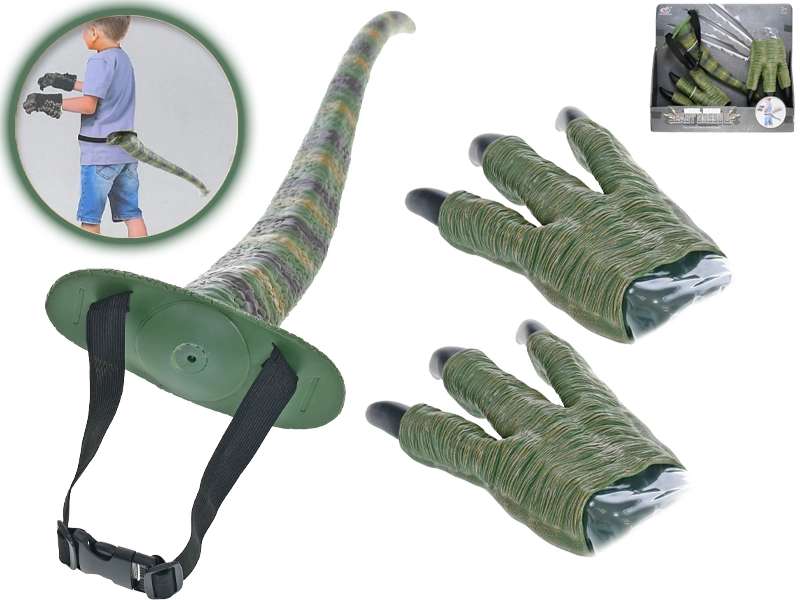 Dinosauří ocas a drápy pro děti 45 cm