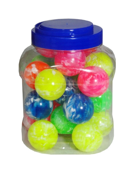 Sada kaučukových míčků 4,5 cm – 26 ks ve sklenici