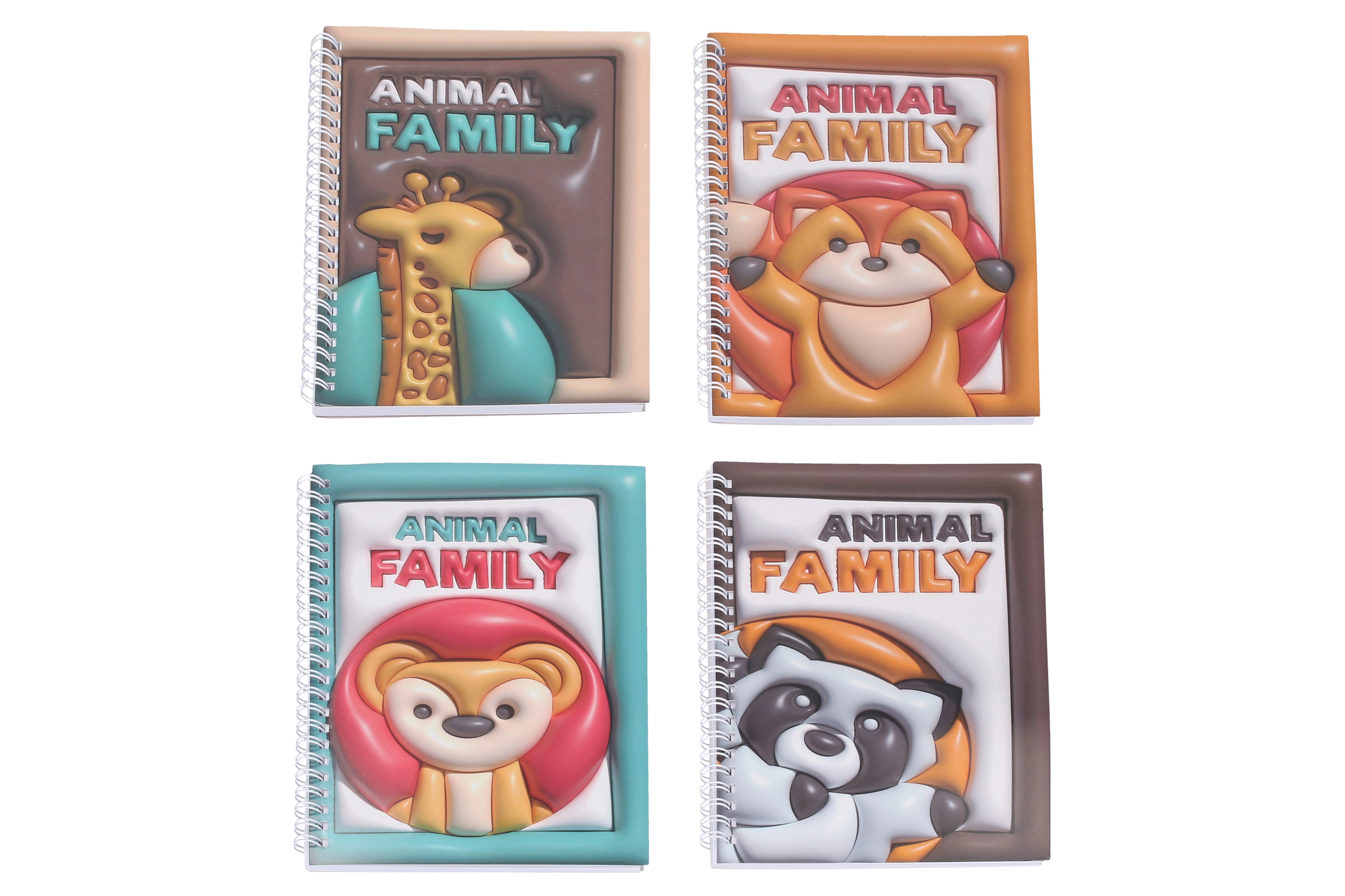 Notes se spirálou nelinkovaný 14,5 × 21 cm, 60 stran – Zvířátka