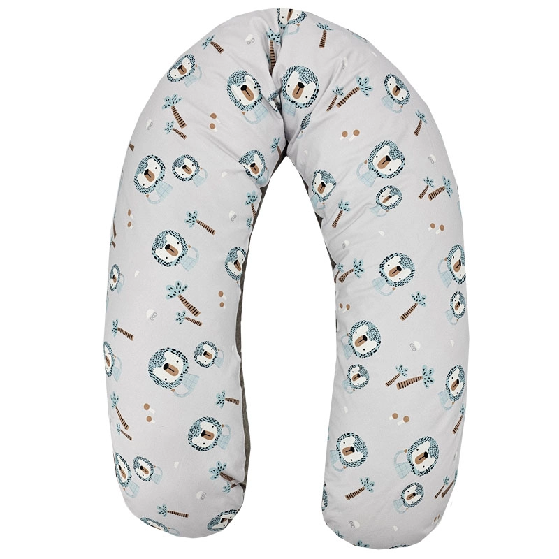 Levně Eko kojicí polštář Velvet Lion béžový 180 cm