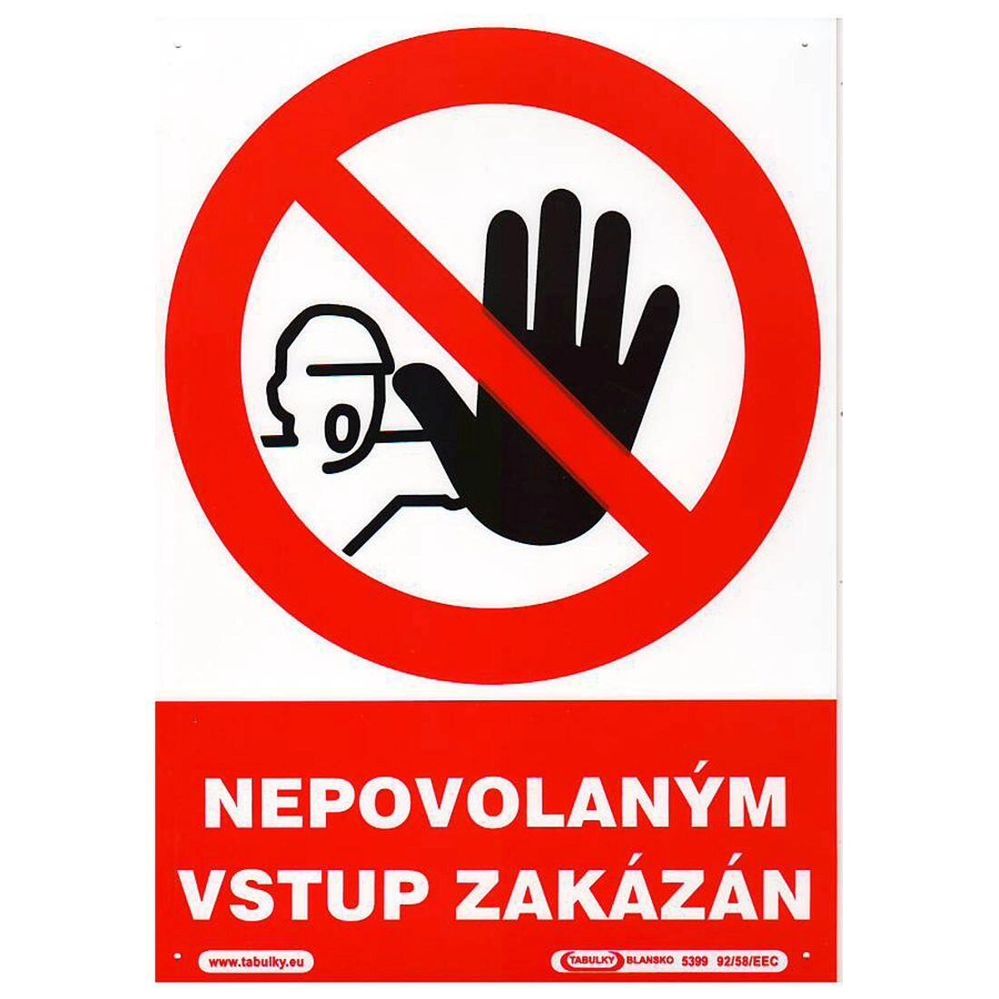 tabulka - NEPOVOLANÝM VSTUP ZAKÁZÁN !