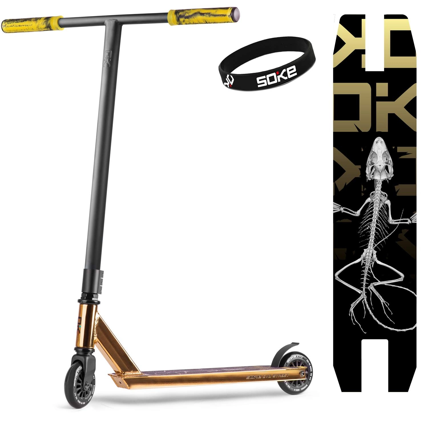 Soke Kickboard Roller Extreme EVO STREET zlatá