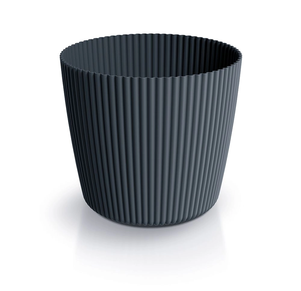 Prosperplast Květináč MILLA ROND antracitový, 29,2 cm