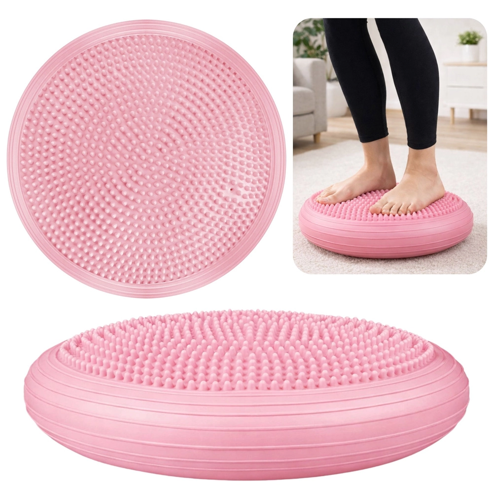 Rovnovážný senzomotorický disk ježek 34 cm – růžový