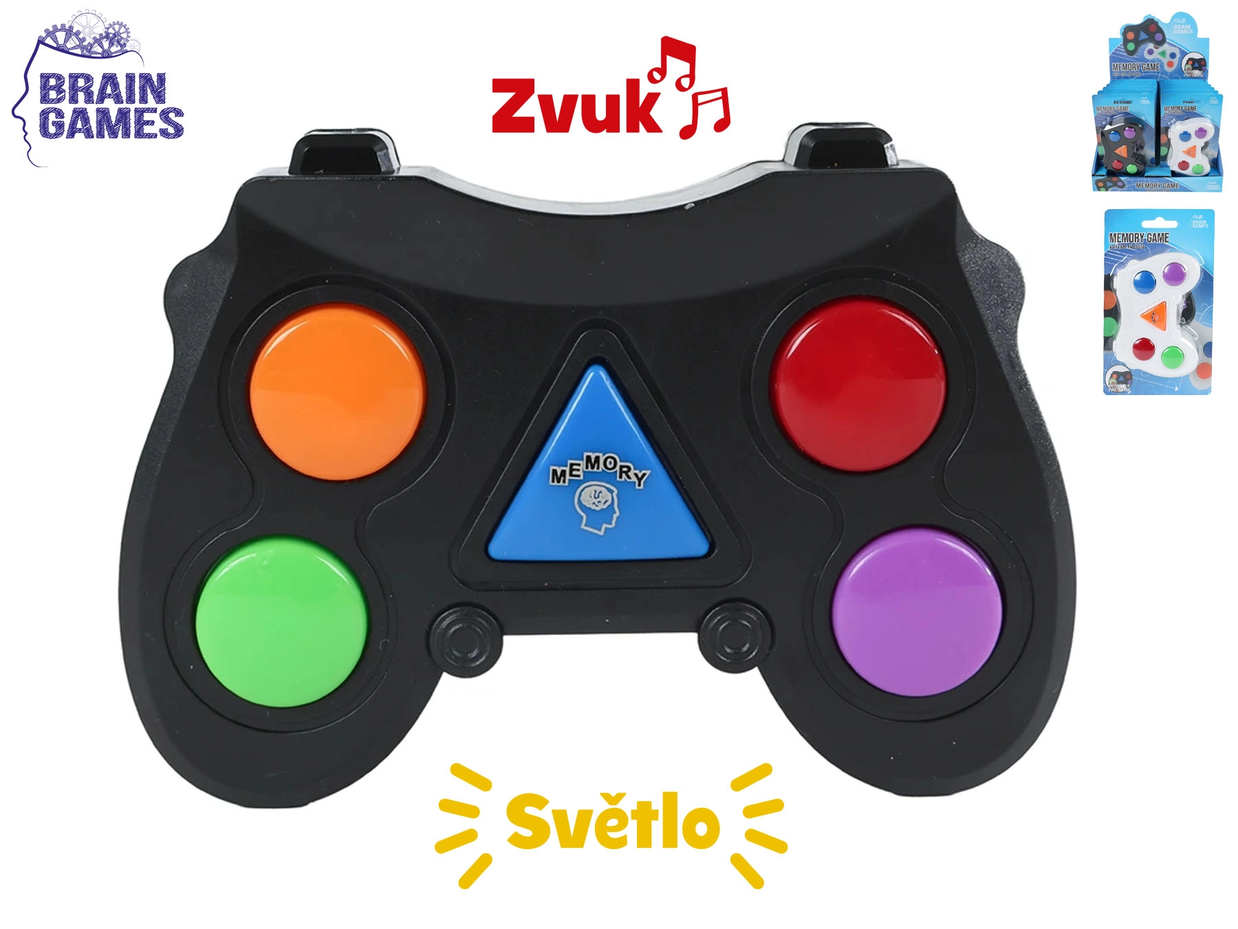 Elektronická hra Brain Games pro trénink paměti a koncentrace