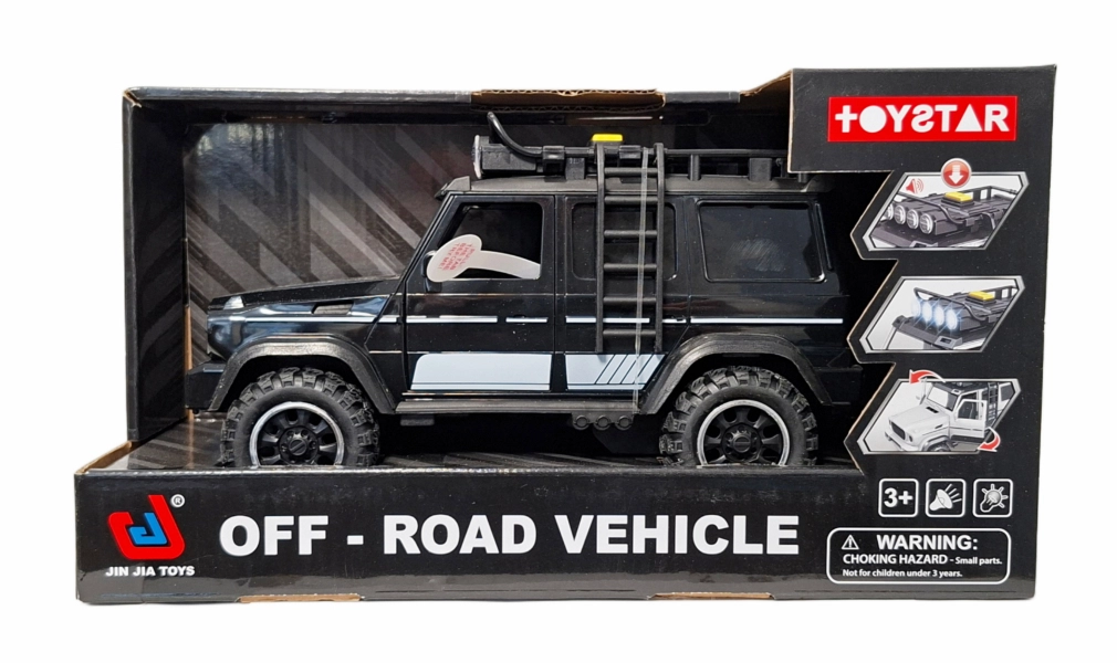 Terénní auto off-road se světlem a zvukem