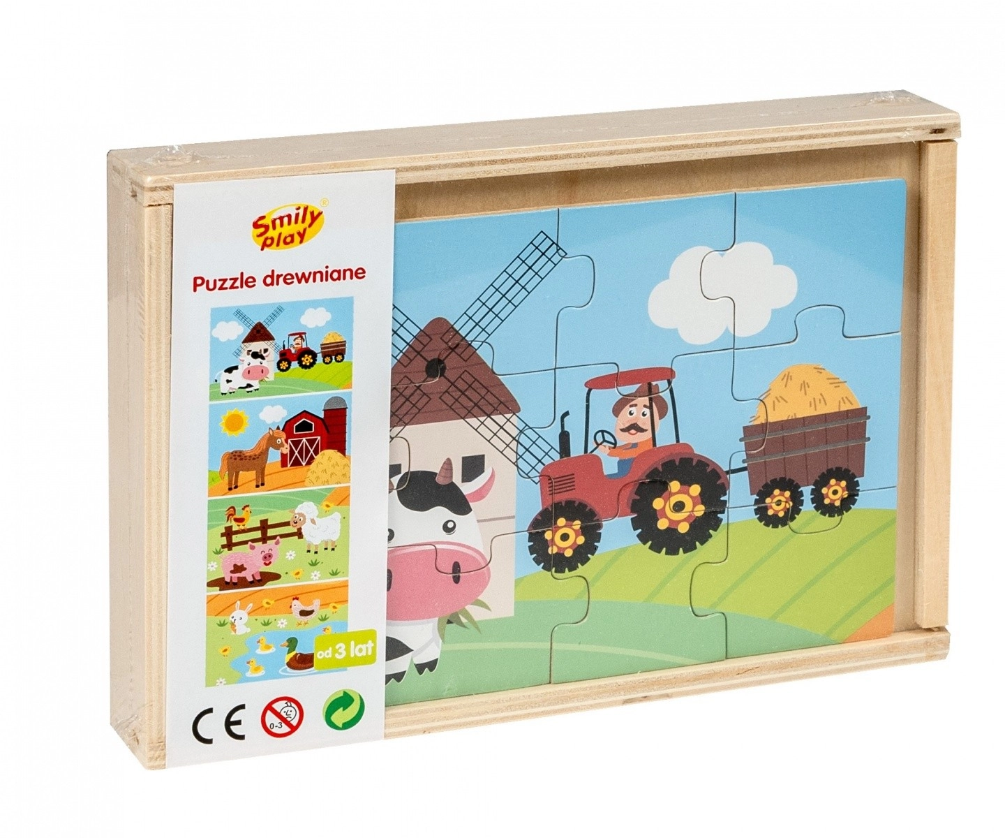 Dřevěné puzzle - život na vesnici