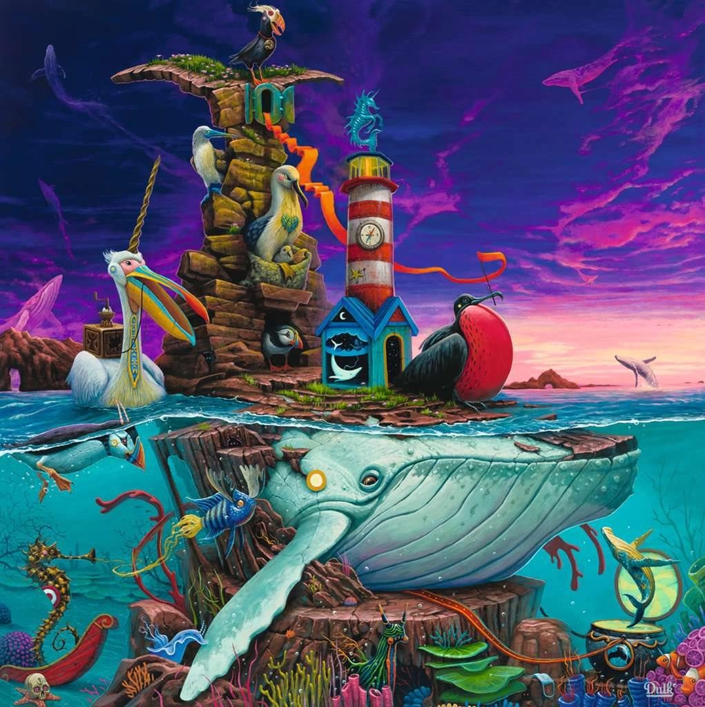 Ravensburger čtvercové puzzle Souostroví 500 dílků