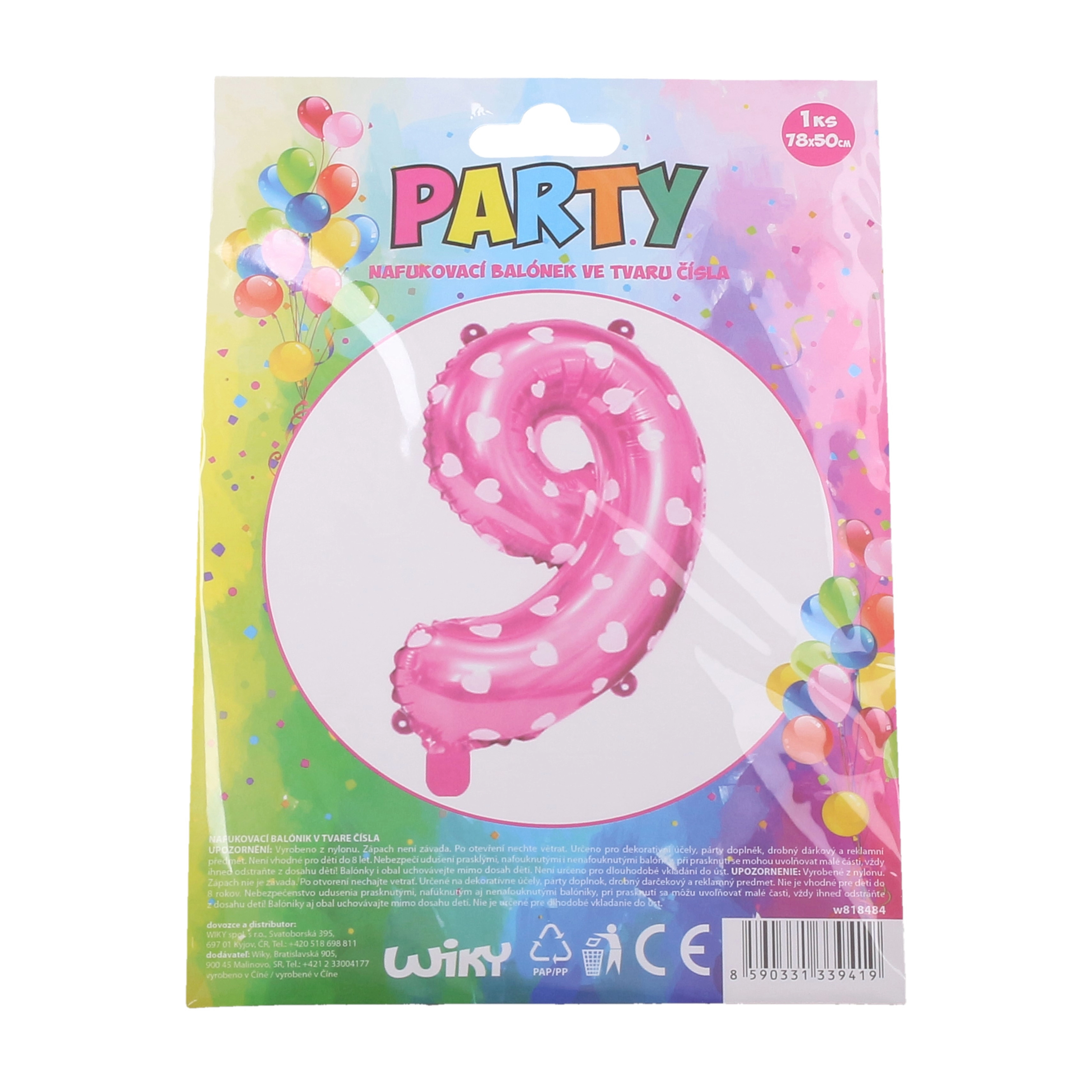 Levně wiky Nafuk.balonek c.9 holky 818484 103583