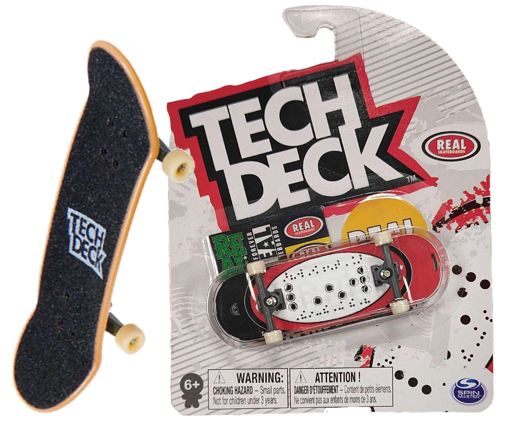 Tech Deck fingerboard Real Skateboards Alphabet Braille se samolepkami