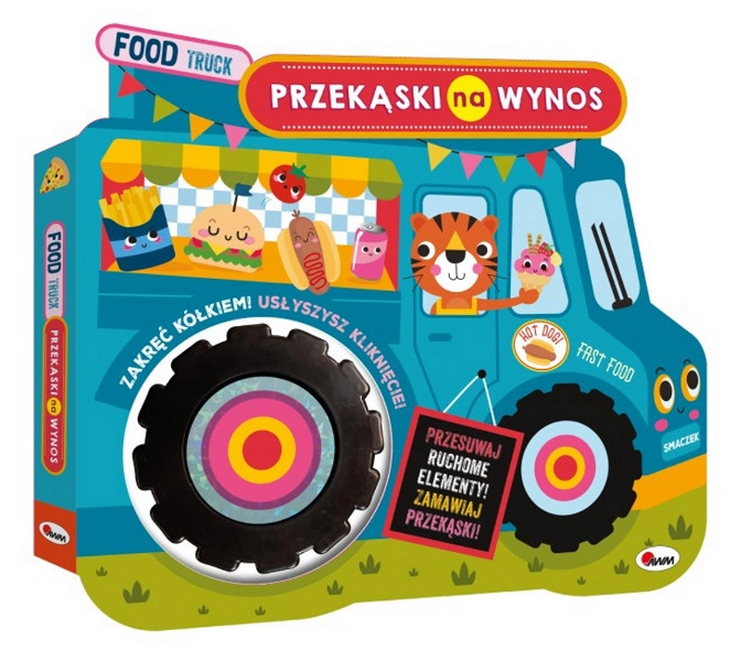 Levně Food truck – interaktivní knížka s okénky a točícím kolečkem
