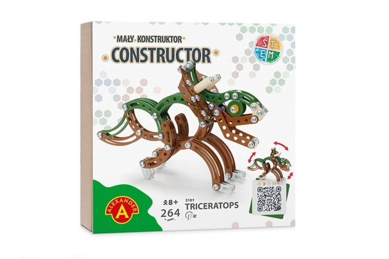 Mały konstruktor triceratops