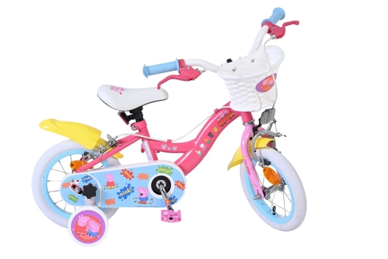 Dětské kolo Peppa Pig 12" s pomocnými kolečky