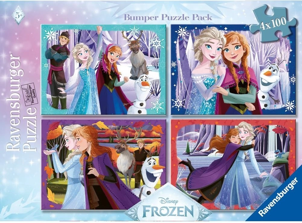 Ravensburger puzzle Disney Ledové království 4x100 dílků