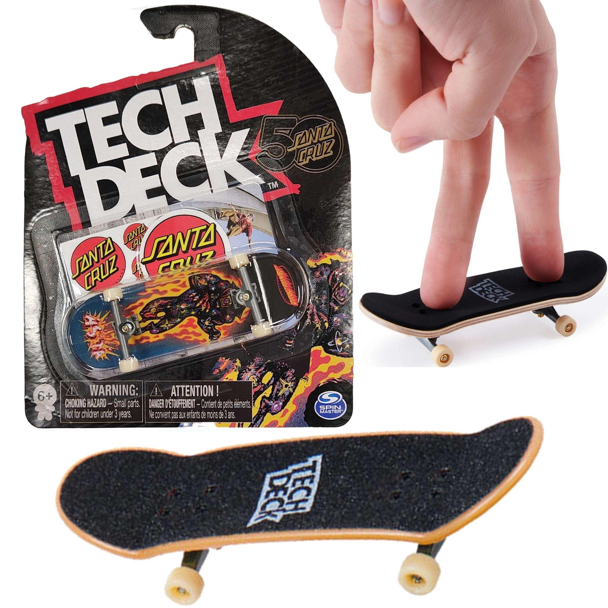 Tech Deck fingerboard SANTA CRUZ Pantera s nálepkami