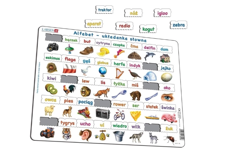 Larsen alfabet – slovní puzzle