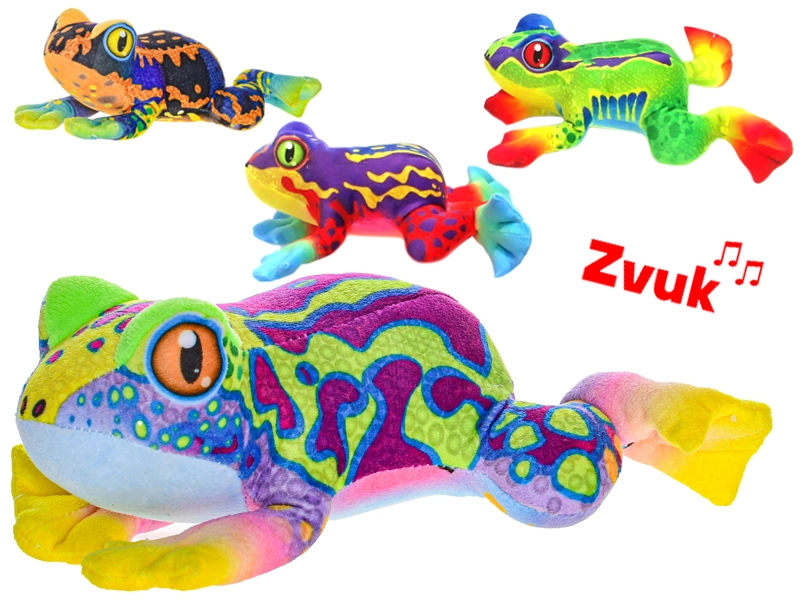 Plyšová žába se zvukem 20 cm