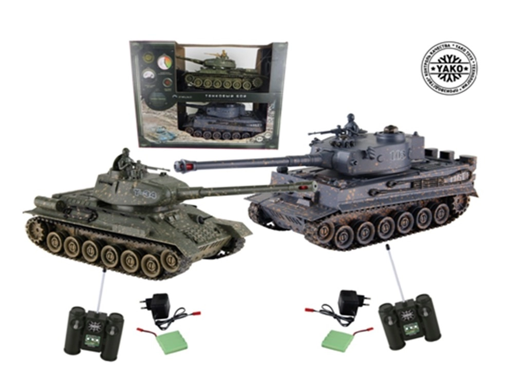Zegan RC Tanky 1:28 T34 vs Tiger sada 2 ks