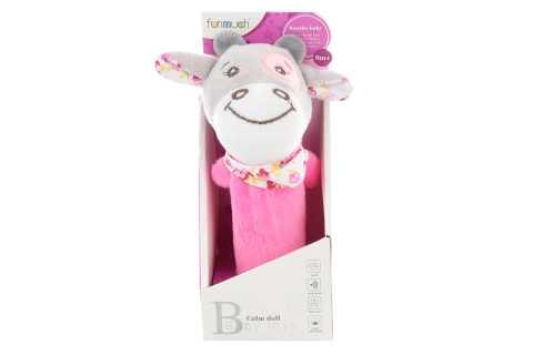 Lamps Chrastítko pískací růžová kravička