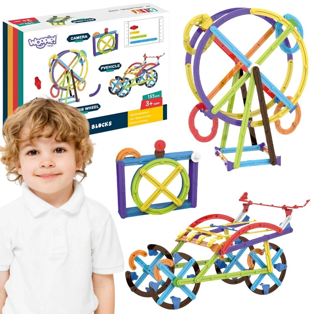 Woopie matematická 3D edukativní stavebnice 155 dílů