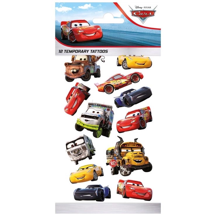 Tetování CARS pro děti