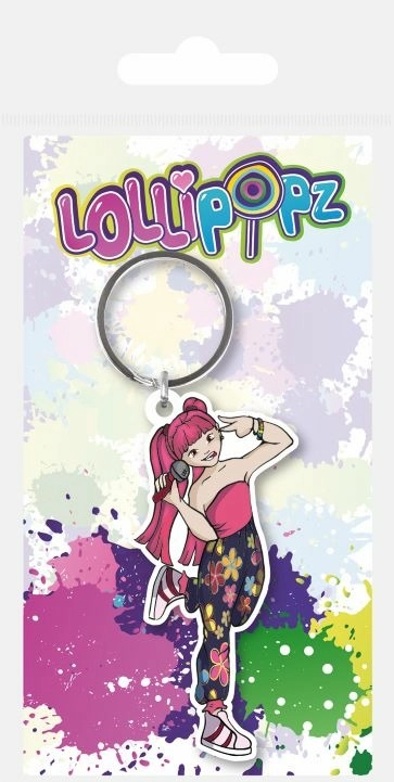 Epee Lollipopz klíčenka gumová růžová