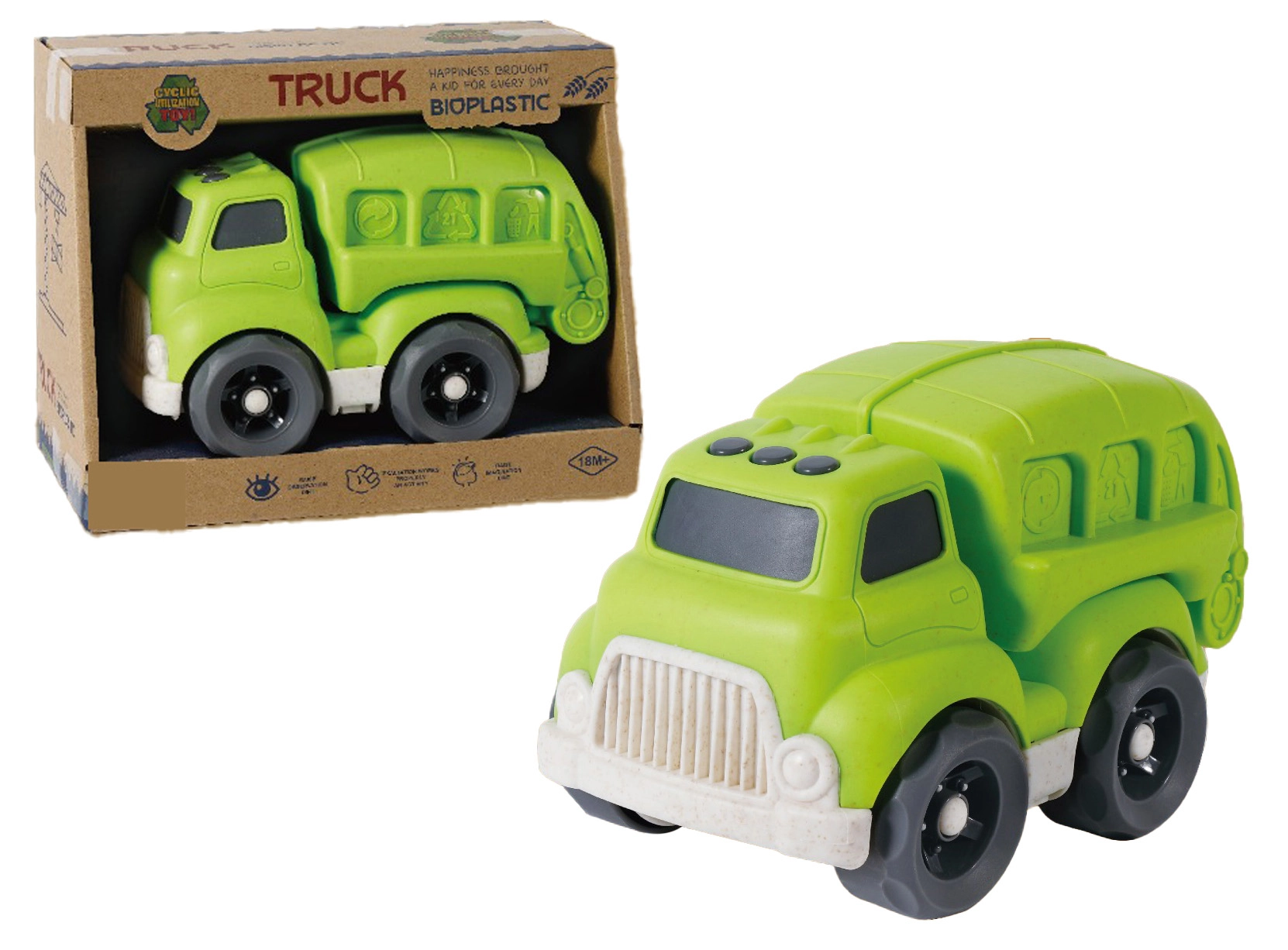 Bioplastový Truck Popeláři 18 cm