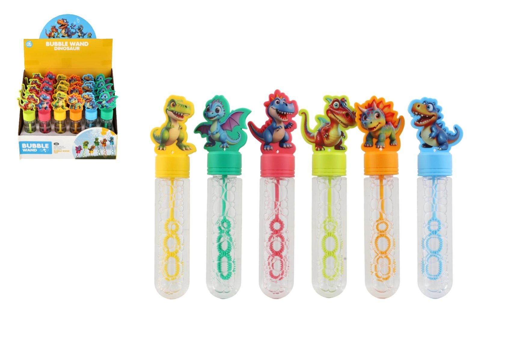 Bublifuk dinosaurus 15 cm (6 druhů) – 24 ks v boxu