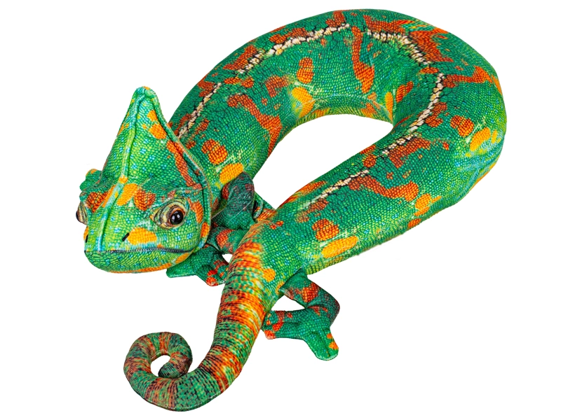 Plyšový cestovní polštář chameleon 50 cm