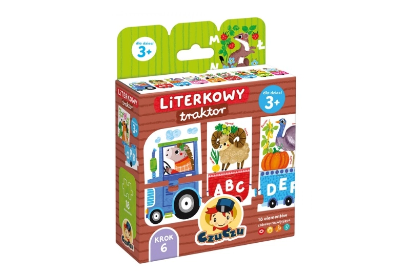 CzuCzu literkový traktor – puzzle abecedy