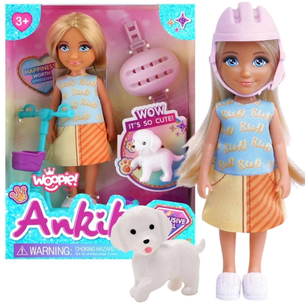 Woopie Royal panenka s pejskem a koloběžkou