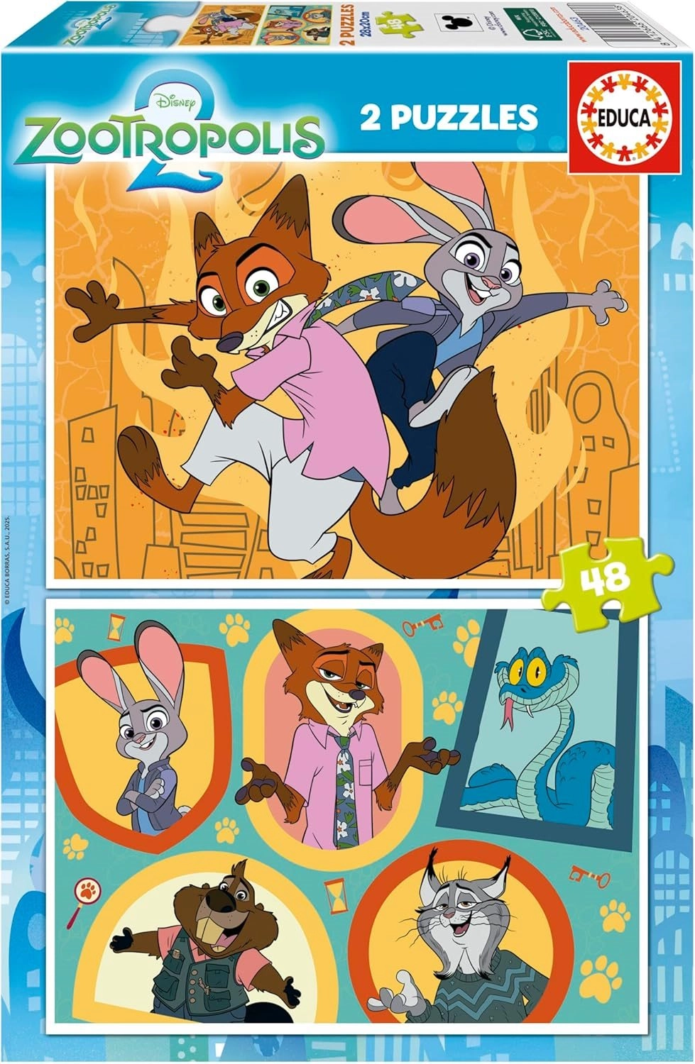 Educa puzzle Zootropolis, 2×48 dílků