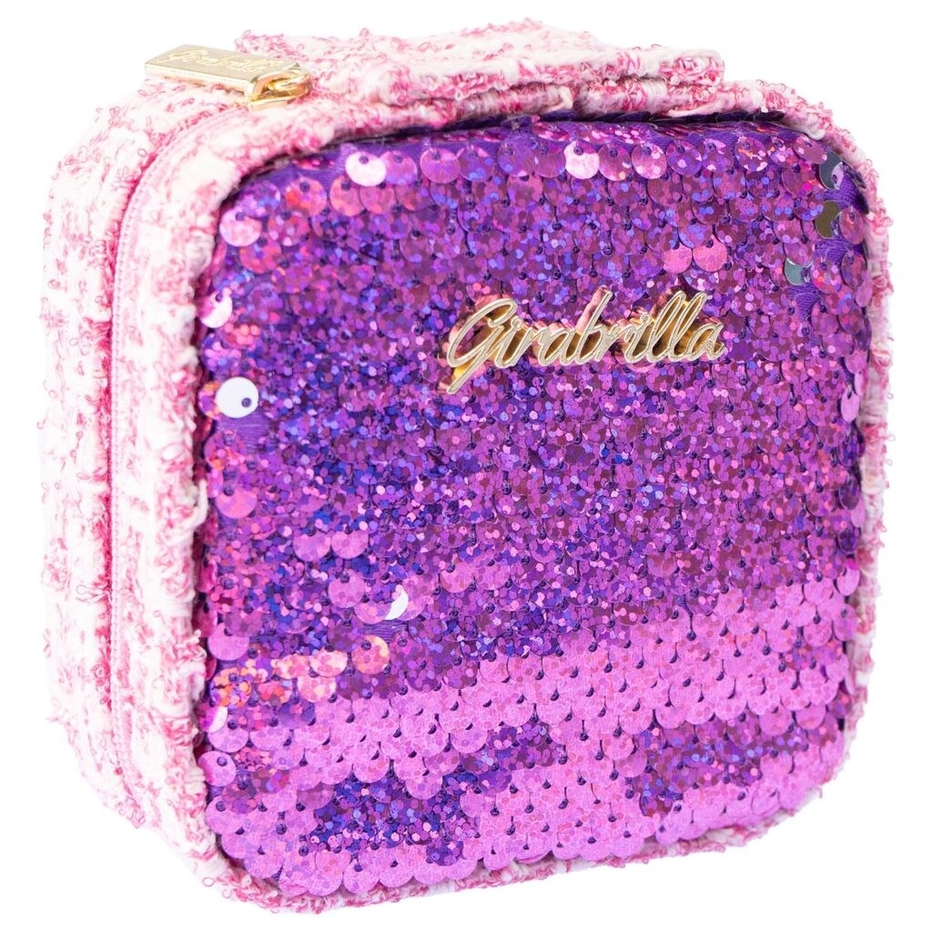 Mini kosmetická taštička tmavě růžová