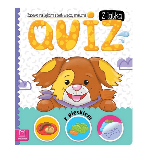 Quiz se samolepkami s pejskem pro dvouleté děti