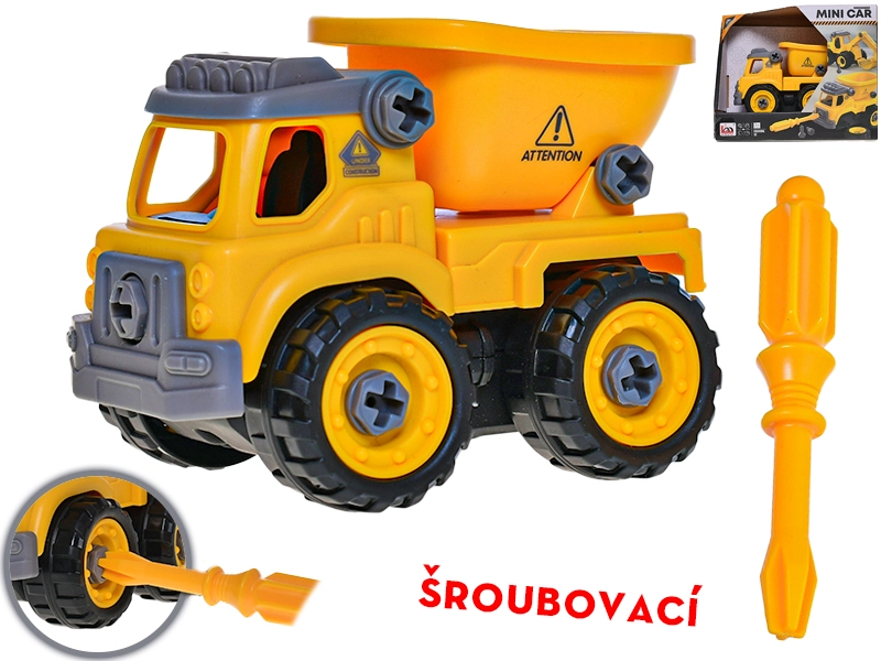 Šroubovací auto sklápěčka 12 cm