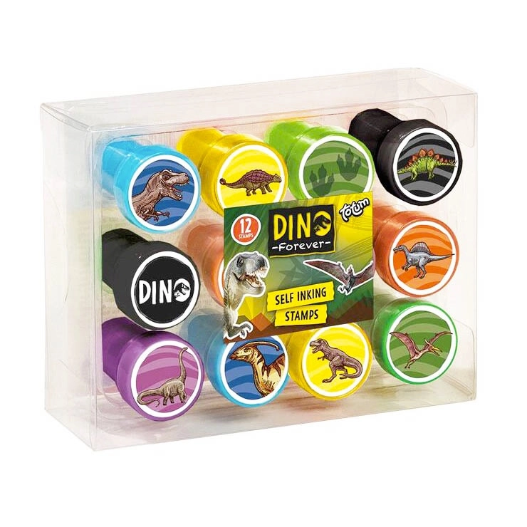 Dino samonamáčecí razítka 12 ks