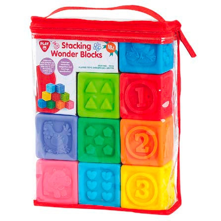 Levně Playgo Kostky měkké gumové 9 ks