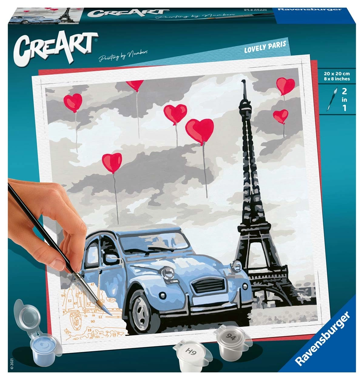 CreArt lovely paris – malířská sada pro děti od 12 let