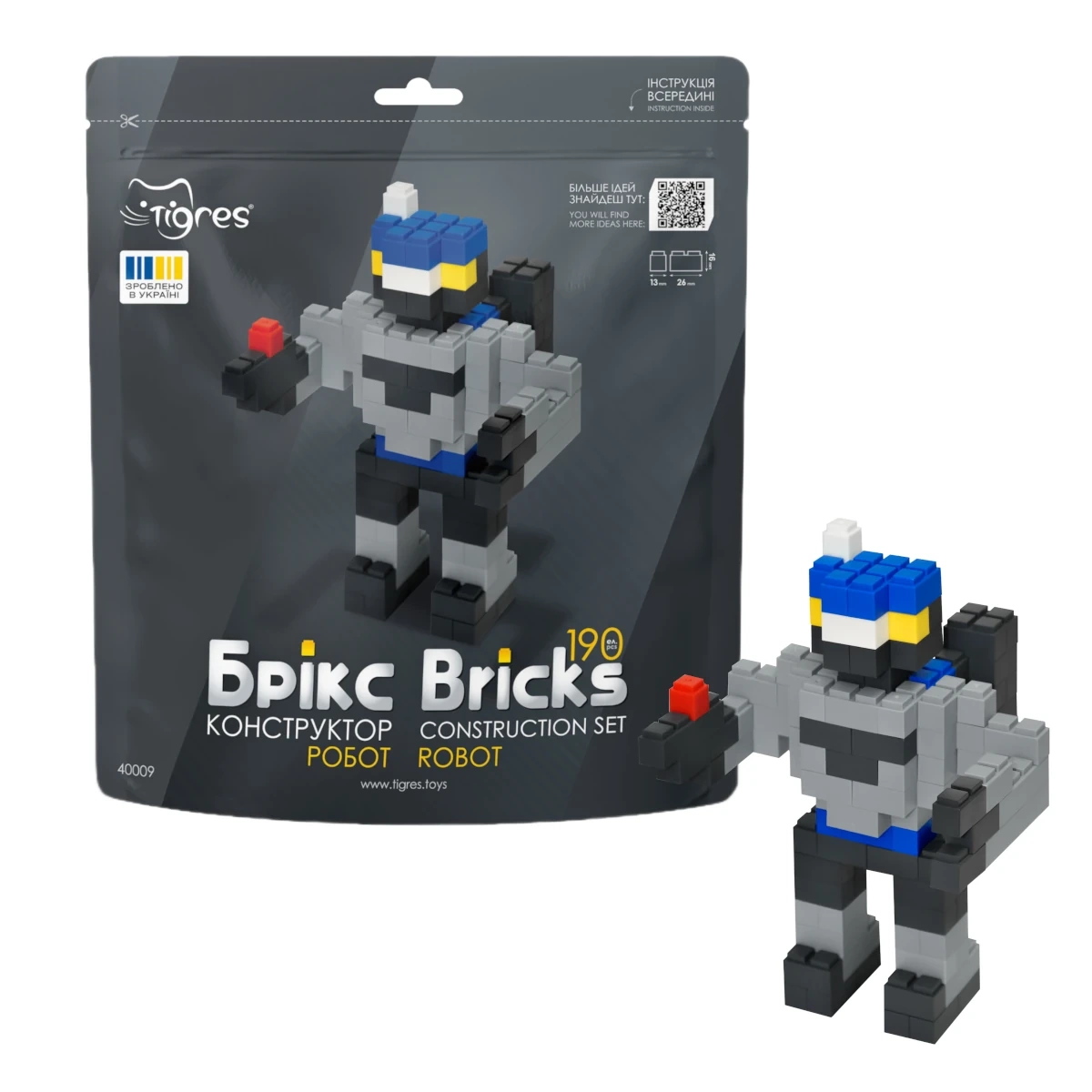 Stavebnice Bricks robot – 190 dílků