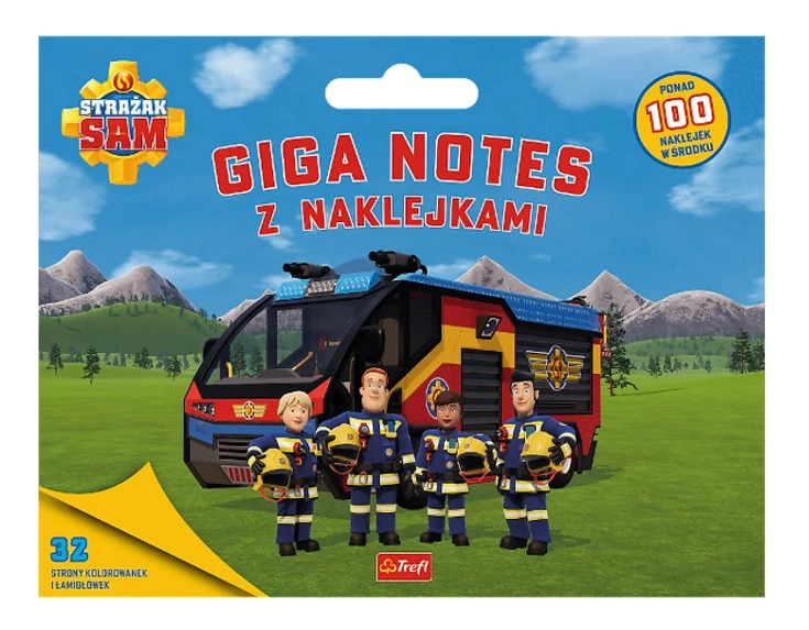 Požárník Sam giga notes se samolepkami