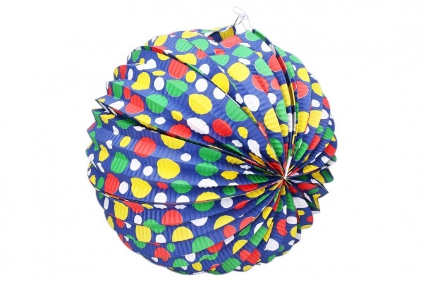 Levně Wiky Lampion koule průměr 30cm 2 barvy v sáčku bez hůlky karneval